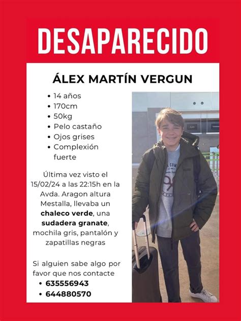 Buscan A Un Menor De 14 Años Desaparecido En Valencia