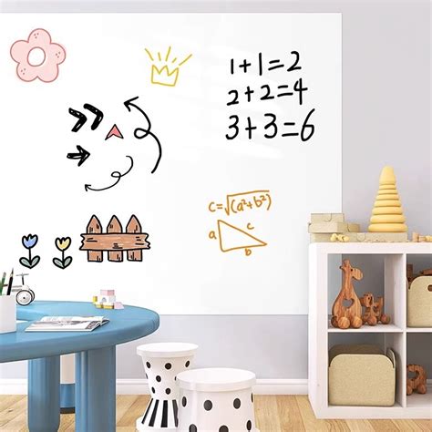 DIAEDGE Removable Dry Erase Whiteboard Sticker Peel And Stick