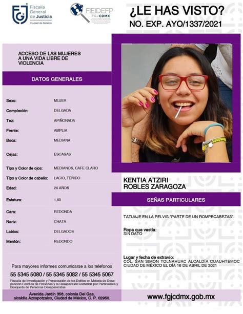 La Jornada Lanzan Alerta Amber En La Cdmx Para Localizar A Kentia Robles