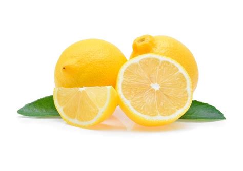 Premium Photo Fresh Lemon Isolated On White