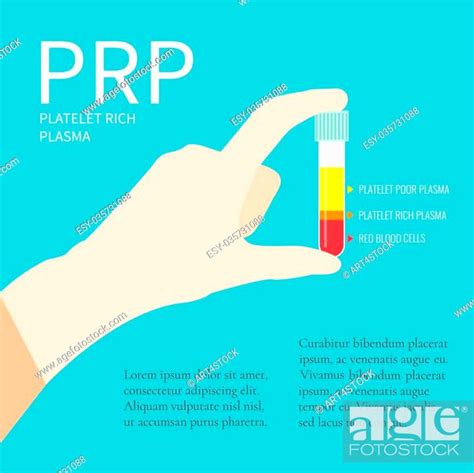 Prp Poster With Place For Text Hand Holding A Test Tube Filled With