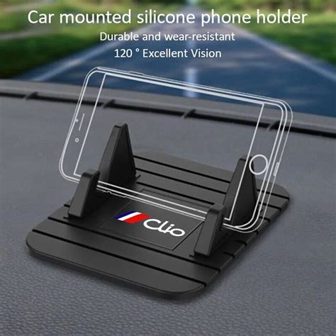 Support De T L Phone De Voiture En Silicone Pour Renault Support De