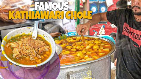 Gujrati Kathiyawari Chole Famous Street Food Kathiawari Cholay