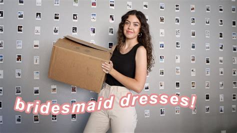 Birdy Grey Bridesmaid Dress Unboxing YouTube