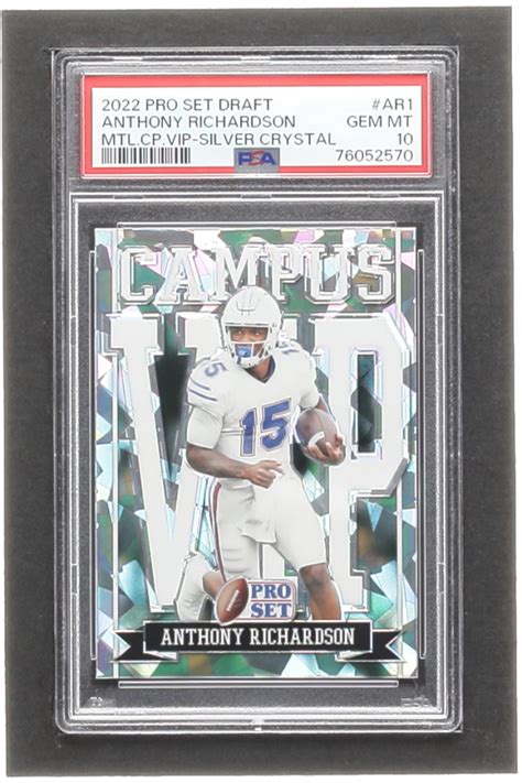 Anthony Richardson Leaf Pro Set Draft Metal Campus Vip Silver