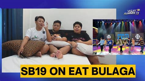 Sb19 On Eat Bulaga Mapa Wyat Reaction Youtube