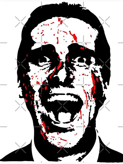 American Psycho Patrick Bateman Poster For Sale By Yosfeno Redbubble