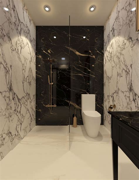 Superb Black Marble Bathroom Design Ideas Looks Classy Marble