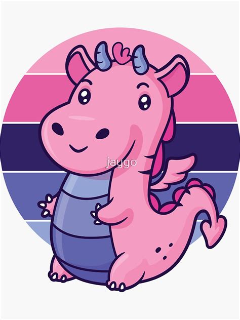 Omnisexual Dragon Pride Kawaii Sticker By Jaygo Redbubble