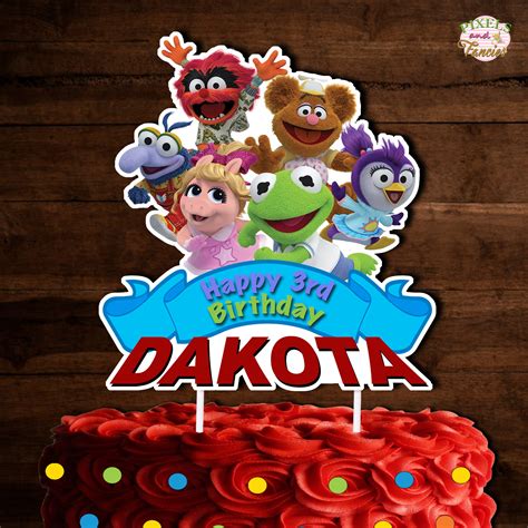 Muppet Babies Cake Topper Muppet Babies Centerpiece Muppet Etsy