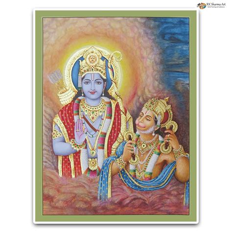 Divine Grace Shri Ram Miniature Painting - R K Sharma