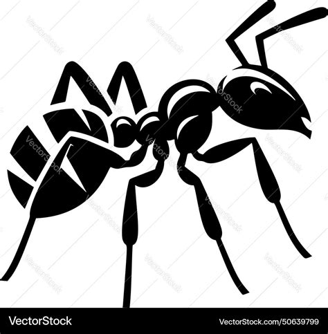 Ant silhouette Royalty Free Vector Image - VectorStock