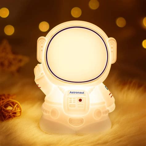 SOLIDEE Veilleuse Enfants Astronaute Veilleuse BéBé 16 Couleurs Led