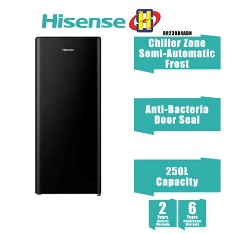 Hisense Refrigerator 205L Separate Chill Zone Stylish Design Single