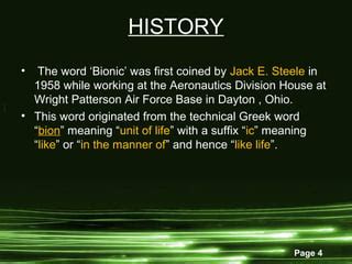 Bionics ppt | PPT