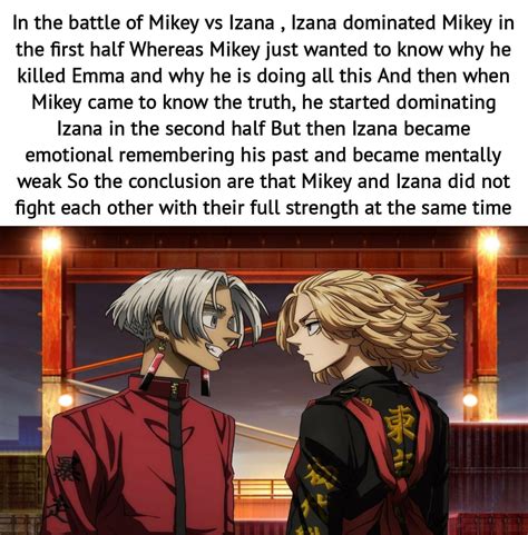 My take on the Mikey VS Izana Fight : r/TokyoRevengers