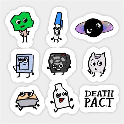 BFB DEATH PACT Pack - Bfb - Sticker | TeePublic