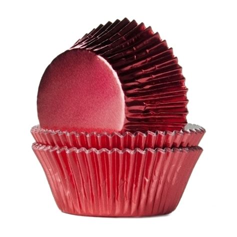 Baking Cup Folie Roze 24 Stuks Bakgoed Nl