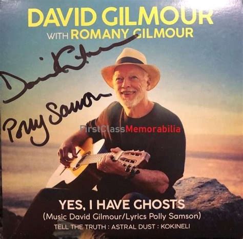 David Gilmour Signed Cd Pink Floyd Guitarist Yes I Have Ghosts