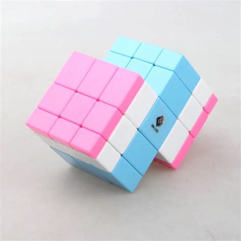 Blue And Pink Cuboid Magic Cube Cubo Magico Professional Speed Cube