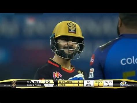 Virat Kohli Shines In Super Over RCB Vs MI SUPER OVER THRILLER