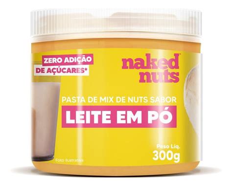 Pasta De Mix De Nuts Leite Em Pó Naked Nuts 300g Pasta de Amendoim