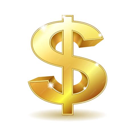 Premium Vector | Golden dollar sign