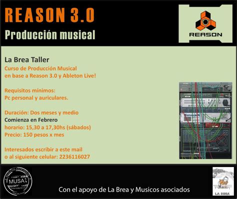 MUSICOS ASOCIADOS mar del plata: Curso Producción musical