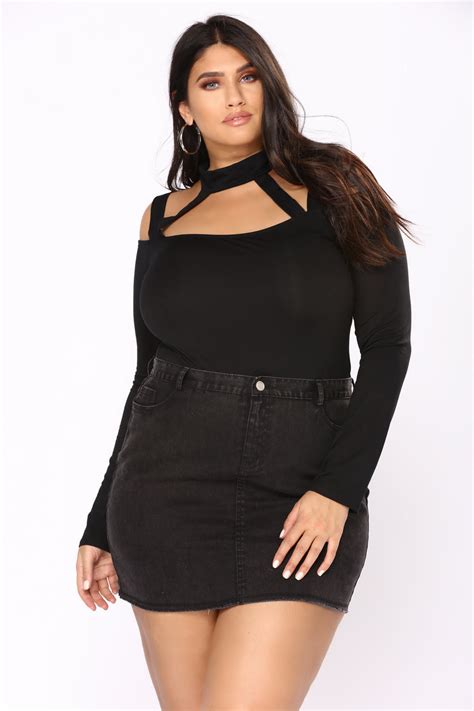 High Hopes Bodysuit Black Fashion Nova