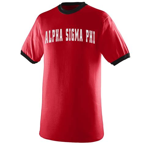 Alpha Sigma Phi Ringer T Shirt Greek Gear