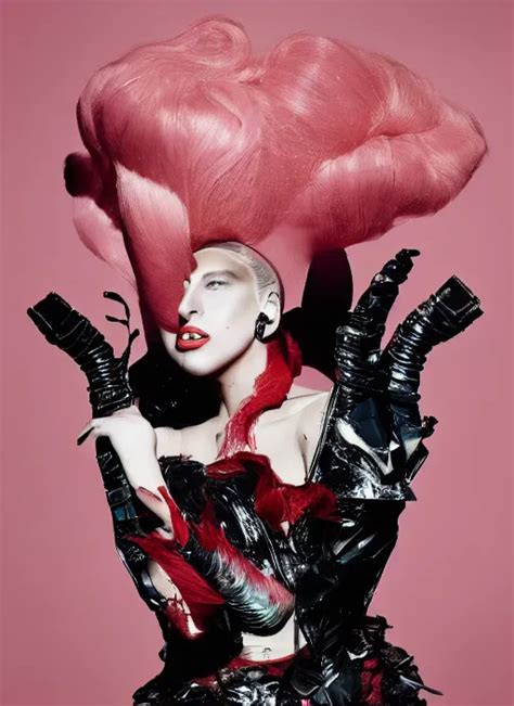 Lady Gaga By Nick Knight Vogue Magazine Award Stable Diffusion