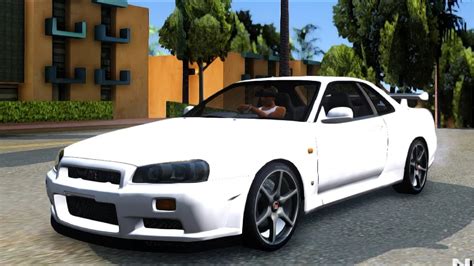 GTA San Andreas Nissan Skyline R34 GT R EnRoMovies REVIEW YouTube