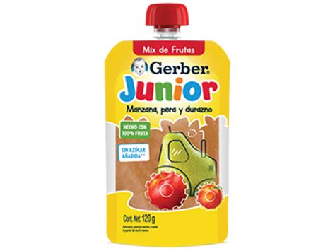 Gerber® Junior Manzana Pera Y Durazno Pouch Nestlé Baby And Me