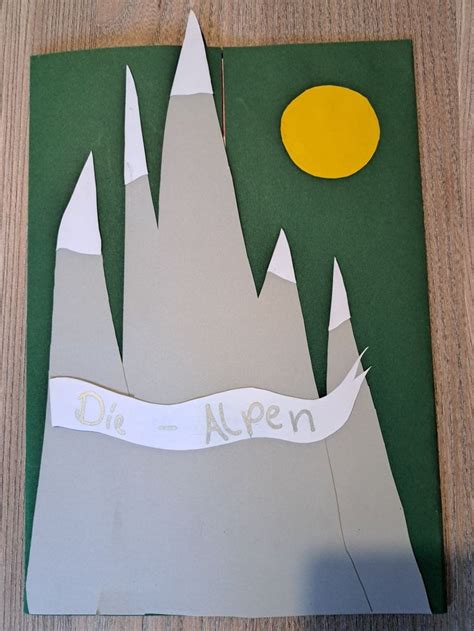 Lapbook Idea Alpen In Alpen Schule