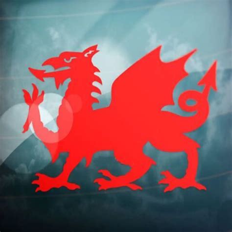 Welsh Dragon Car Window Truck Auto Laptop Wall Home Vinyl Sticker Decor