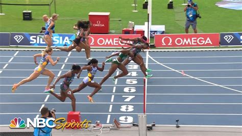 Tobi Amusan Keni Harrison Duel In Women S 100m Hurdles At Diamond