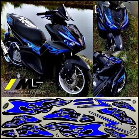 Jual Decal Sticker Striping Variasi Aerox New Api All New Aerox