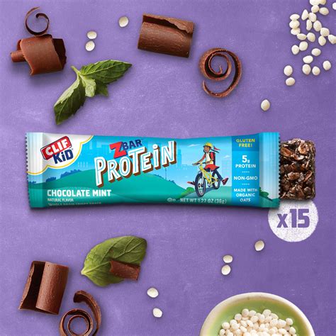 Zbar Protein Chocolate Mint Crispy Snack Bars Made With Organic Oats Non Gmo 5g