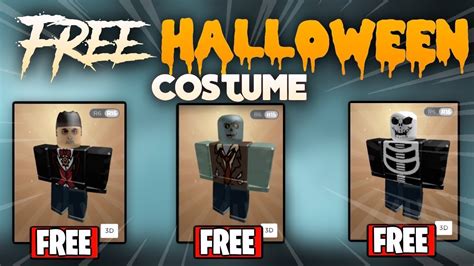 5 Halloween Custom Outfits FOR FREE !! | Roblox - YouTube