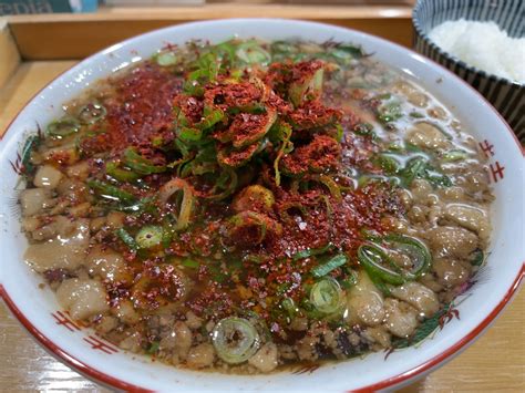 福山市『尾道中華そば 渡なべ』 唐揚げ定食 メガネのブログ