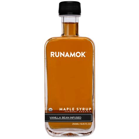 Vanilla Bean Infused Maple Syrup Runamok