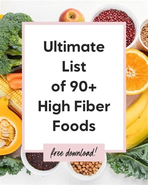 High Fiber Foods Real Life Nutritionist