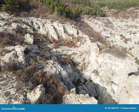 Luftbild Des Alten Heiligtums Dazhdovnitsa Bulgaria Stockbild Bild