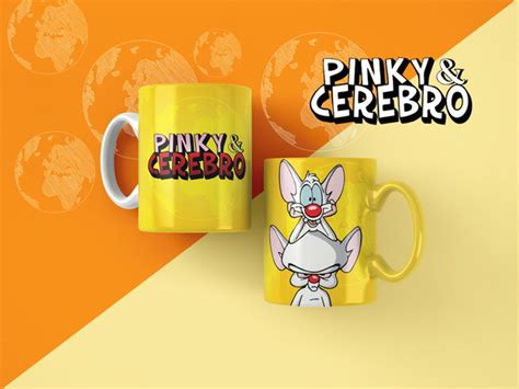 Arte Para Caneca Infantil Pink E O Cerebro Sublimacao 25 Elo7