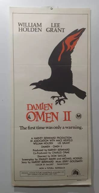 Original Daybill Movie Poster Damien Omen Ii 1978 Horror £3109