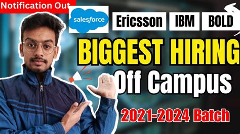 Biggest Off Campus Hiring Latest Off Campus Drive