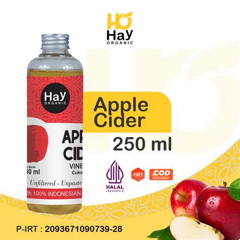 Jual Hay Cuka Apel Organik Ml Apple Cider Vinegar Premium With