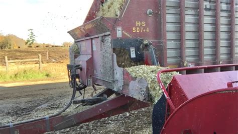 Filling The Silo With Corn Silage Youtube