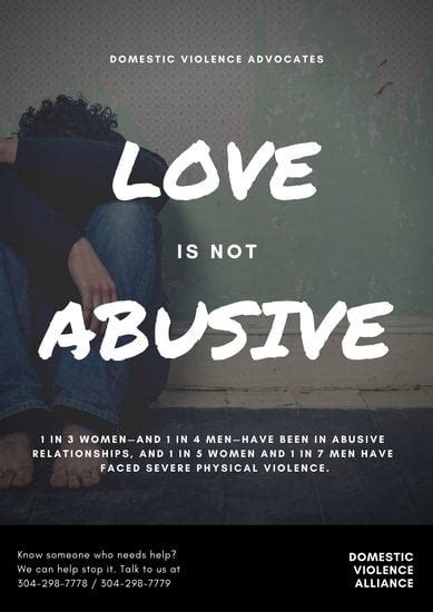 Customize 26 Domestic Violence Poster Templates Online Canva