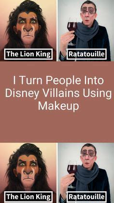 I Turn People Into Disney Villains Using Makeup Cartoons Real Life